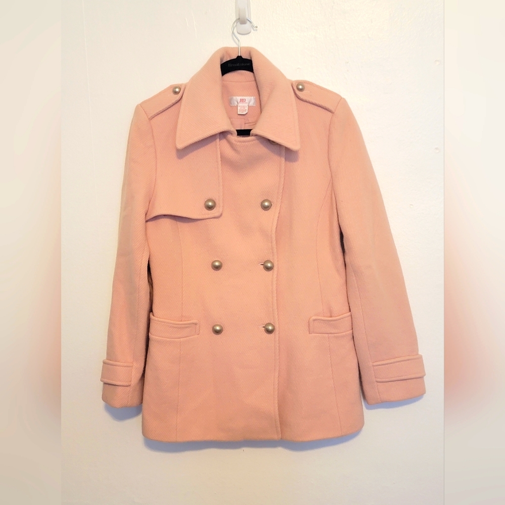 Jennifer Lopez Baby Pink Pea Coat